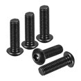 thumbnail image 1 of Uxcell M8-1.25x25mm Button Head Socket Cap Screws - 20Pack - Good for Road Bicycle, Mountain Bike, Auto, Motorcycle - Carbon Steel Black Oxide - Hex Drive Fasteners, 1 of 6