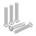 thumbnail image 1 of Uxcell M8-1.25x45mm Button Head Socket Cap Screws - 5Pack - Good for Road Bicycle, Mountain Bike, Auto, Motorcycle - 316 Stainless Steel Whitewashed - Hex Drive Fasteners, 1 of 6