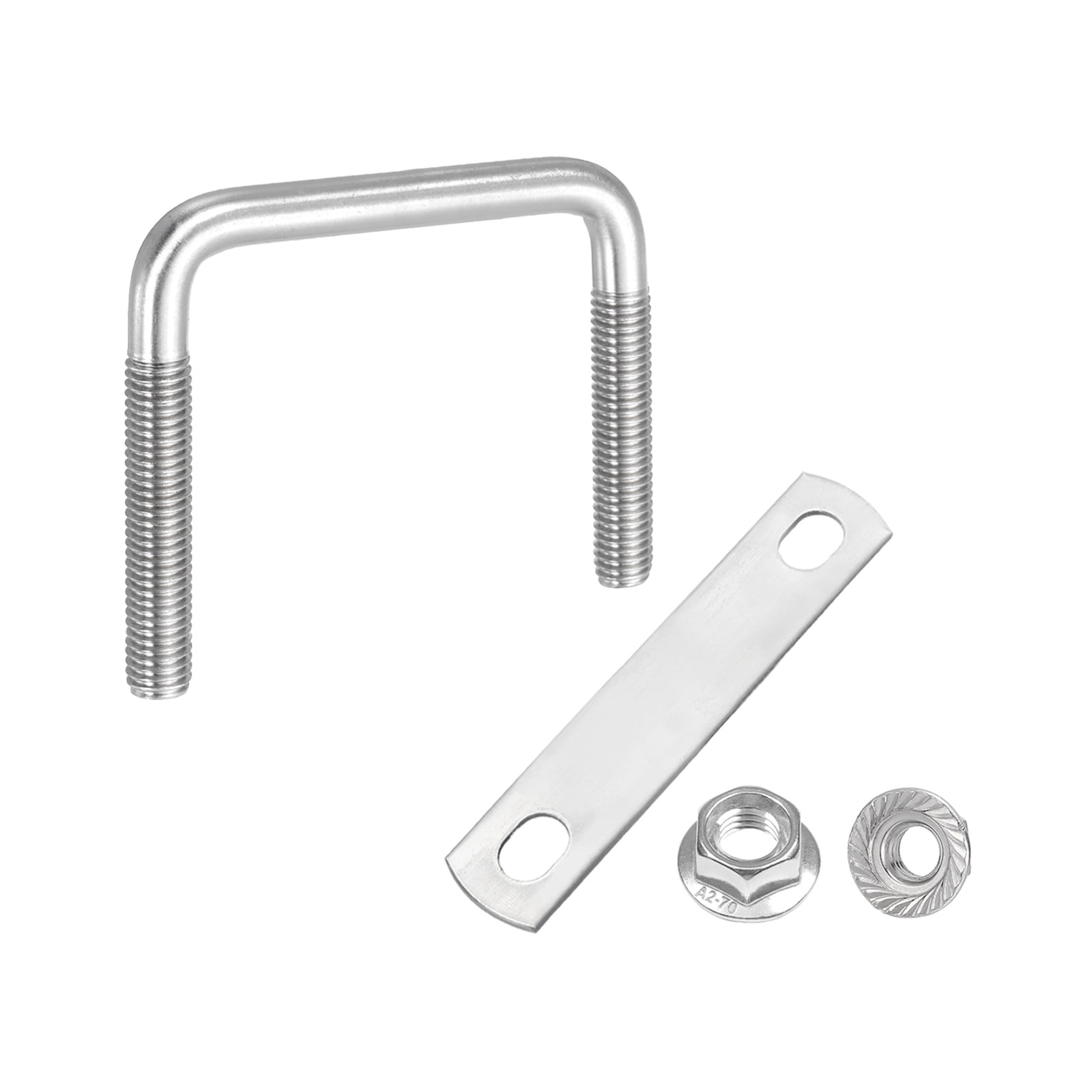 Uxcell M8 2-3/8 Inch Inner Wide Square U Bolts, 2-3/8 Inch Length 304 ...