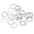 thumbnail image 1 of Uxcell M8 304 Stainless Steel Flat Washers, 8x14x0.1mm Ultra Thin Flat Spacers for Screw Bolt, 20 Pack, 1 of 5