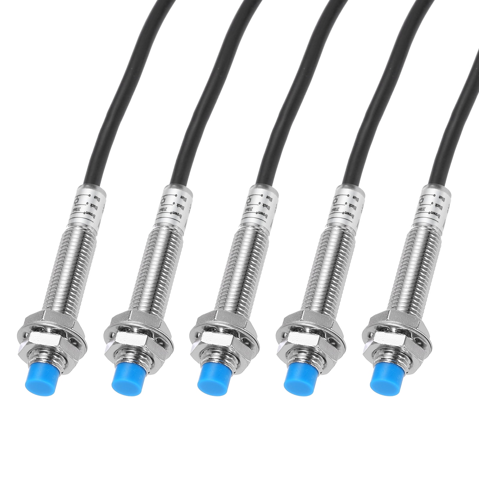 Uxcell M8 Approach Inductive Proximity Sensor Switch PNP NO 2mm ...