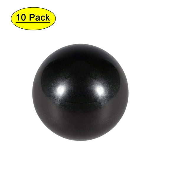 Uxcell M8 Female Thread 25mm Dia Plastic Machine Handle Ball Knob Black 10 Pack