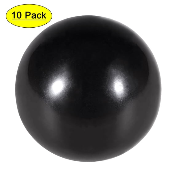 Uxcell M8 Female Thread 30mm Dia Plastic Machine Handle Ball Knob Black 10 Pack