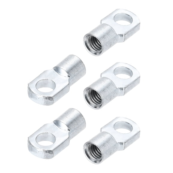 Uxcell M8 Female Threaded A3# Steel Gas Spring Strut Joint End Fittings for Horizontally Hinged Doors 5 Pcs Silver