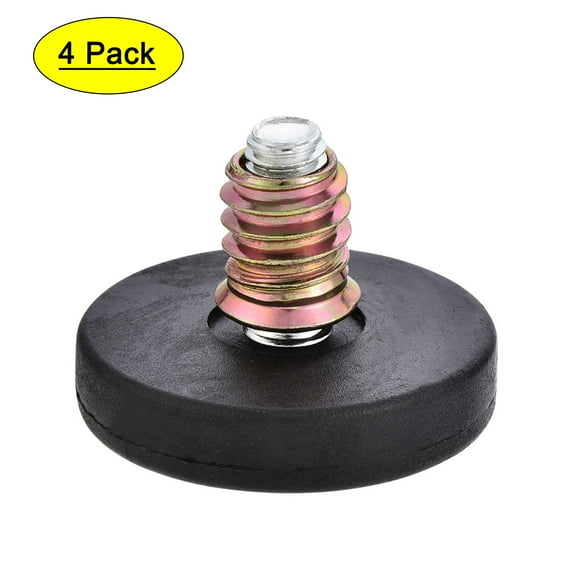 Uxcell M8 Furniture Leveler Threaded Insert Nut Kit 40x28mm 4 Sets