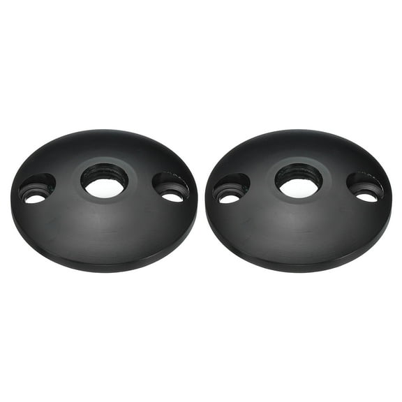 Uxcell M8 Gooseneck Flange Mount Female Thread Nut Screw Base Table Mounting Black 2 Pack