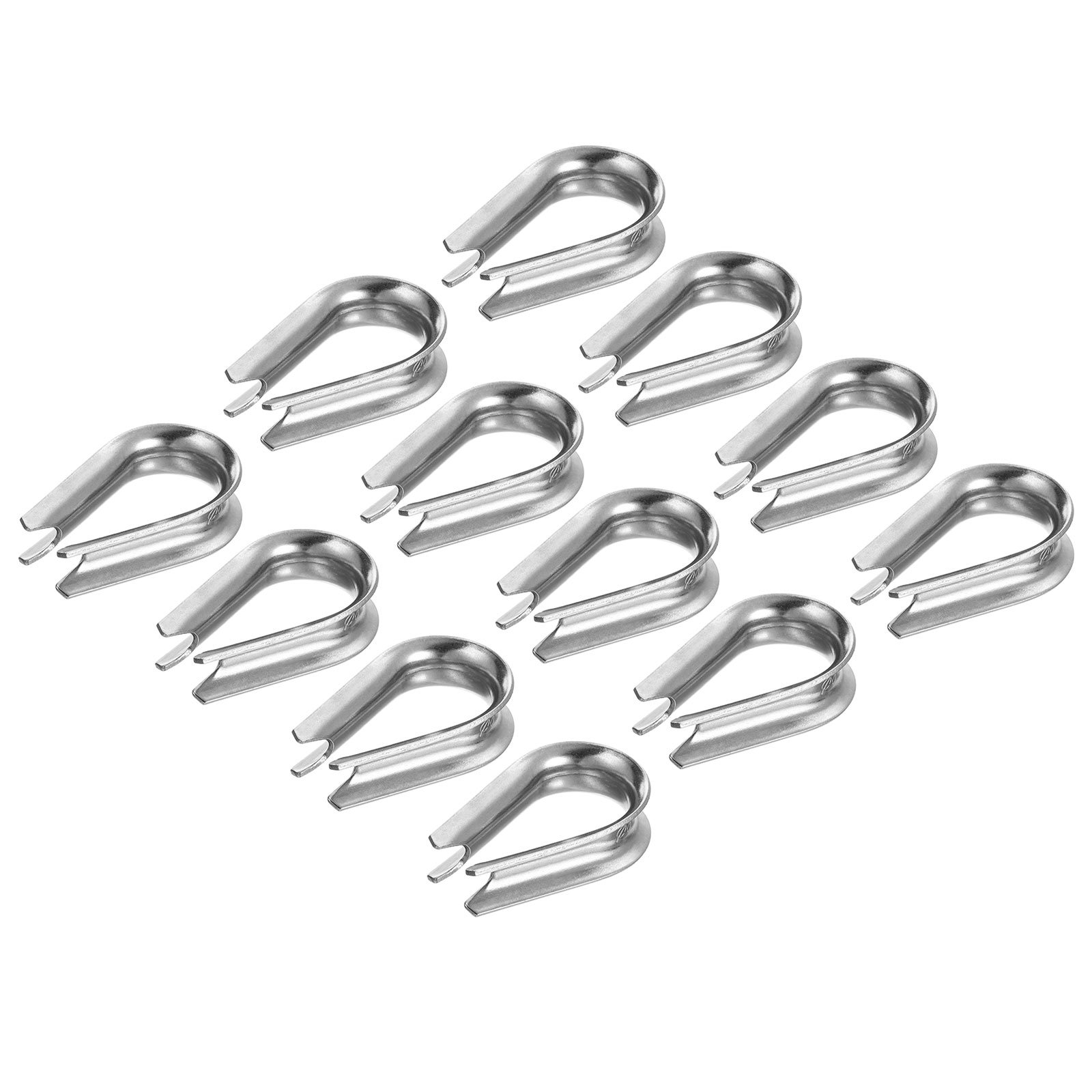 Uxcell M8 Stainless Steel Thimble, 20 Pack Wire Rope Thimbles for 5/16
