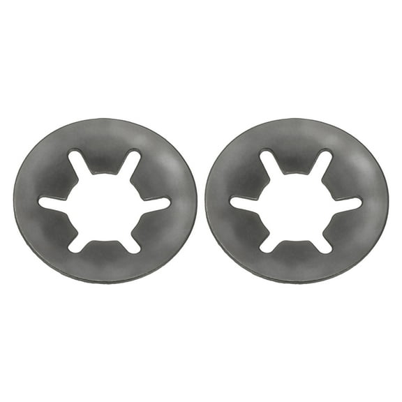 Uxcell Star Internal Tooth Lock Washers Push on Retaining Clips Manganese Steel Quick Speed Locking Washers for Fastening Black 100 8 mm