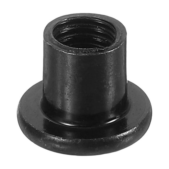 M8 T-nuts 10pcs Carbon Steel Hex Socket Head Insert Nut Screw Post Sleeve Nut for Furniture 10mm Height Black