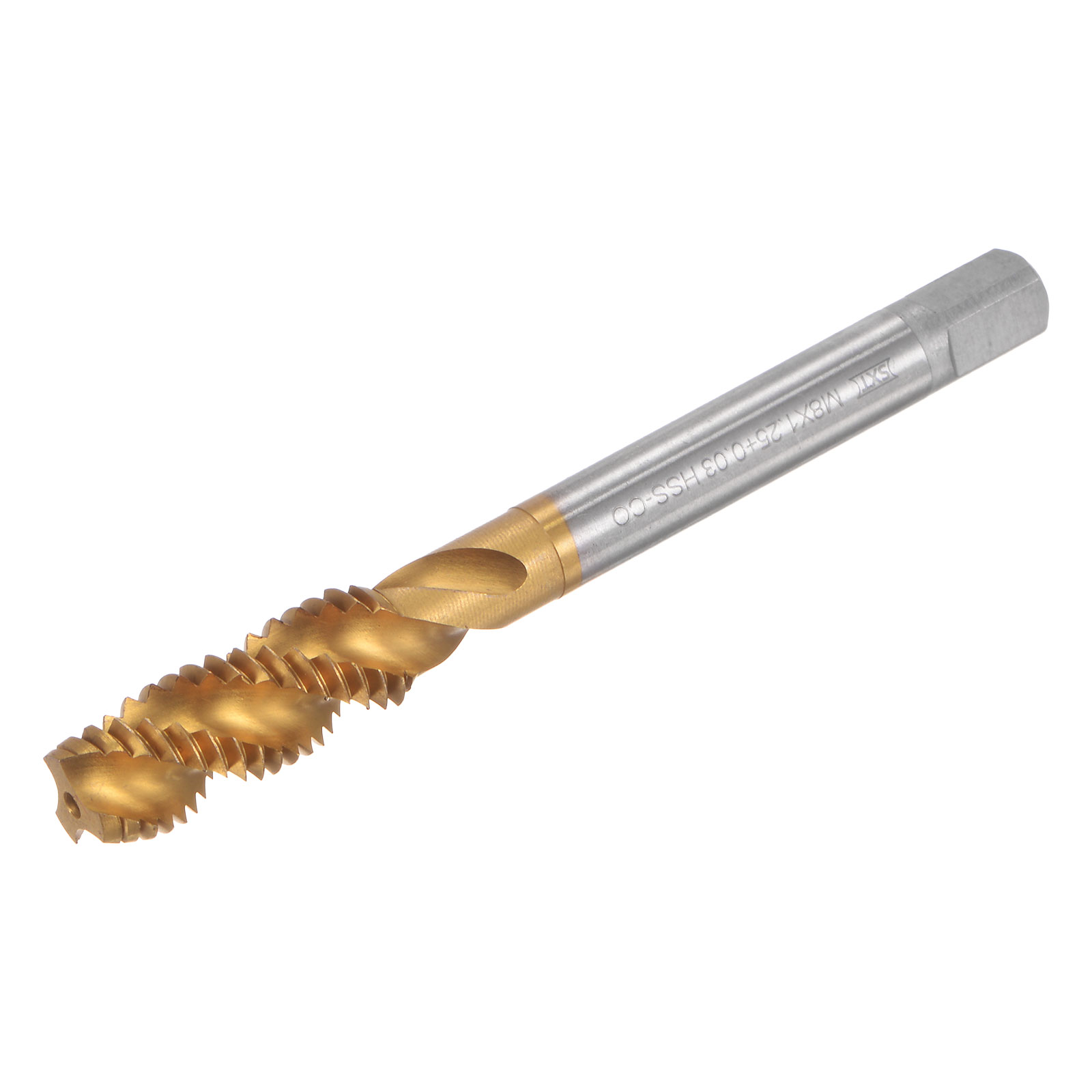 Uxcell M8 X 1.25 Spiral Flute Tap & 6.8mm Drill Bit Set – Titanium-Plated M35 Cobalt HSS For Precision Threading In Metal & Plastic