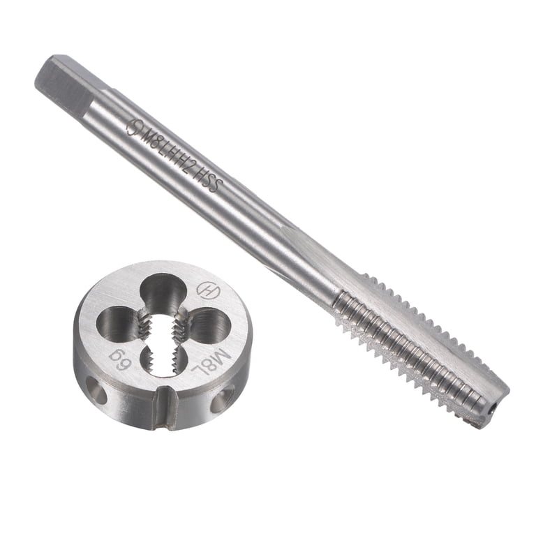 Uxcell, M8 x 1.25mm Metric Left Hand Tap and Die Set, Round Die