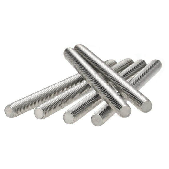 Uxcell M8 x 100mm 304 Stainless Steel Fully Threaded Rod Right Hand Threads 12 Pack