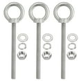 thumbnail image 1 of Uxcell M8 x 100mm Lifting Shoulder Eye Bolt Stainless Steel Lifting Ring Threaded Eyebolt with Nuts and Washers 3Pcs, 1 of 6