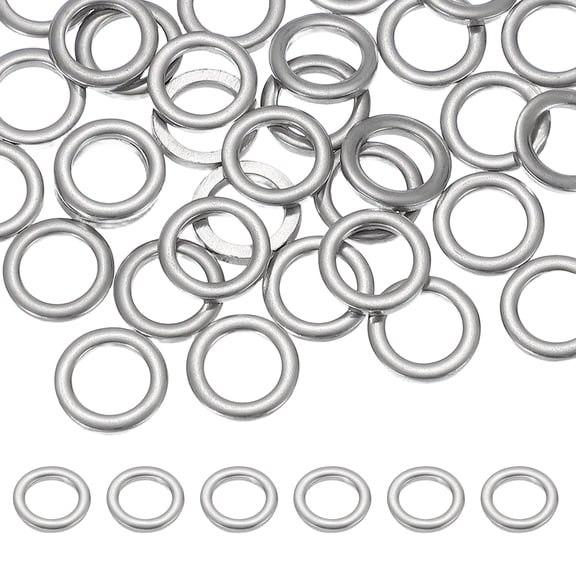 Uxcell M8 x 12mm Metal Screw Washers Set, 36Pcs 304 Stainless Steel Flat Washers