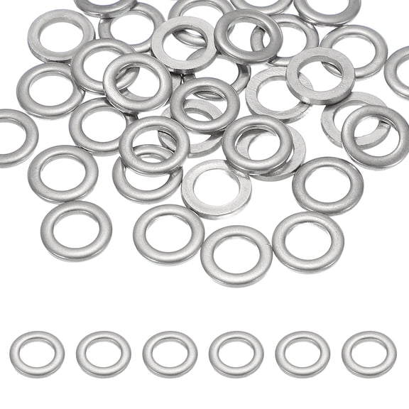 Uxcell M8 x 14mm Metal Screw Washers Set, 36Pcs 304 Stainless Steel Flat Washers