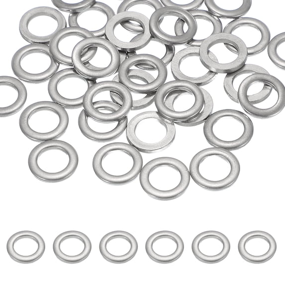 Uxcell M8 x 14mm Metal Screw Washers Set, 36Pcs 304 Stainless Steel Flat Washers