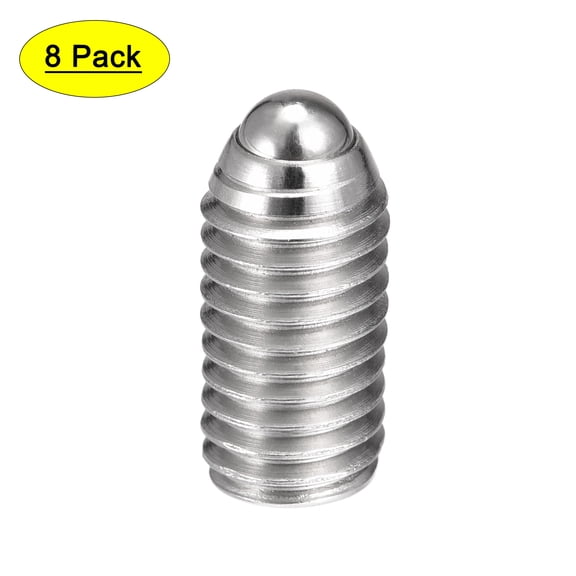 Uxcell M8 x 16mm 304 Stainless Steel Spring Hex Socket Ball Point Set Screws 8 Pack