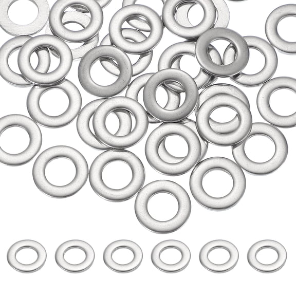 Uxcell M8 x 16mm Metal Screw Washers Set, 36Pcs 304 Stainless Steel Flat Washers
