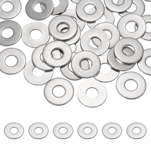 Uxcell M8 x 22mm Metal Screw Washers Set, 36Pcs 304 Stainless Steel Flat Washers