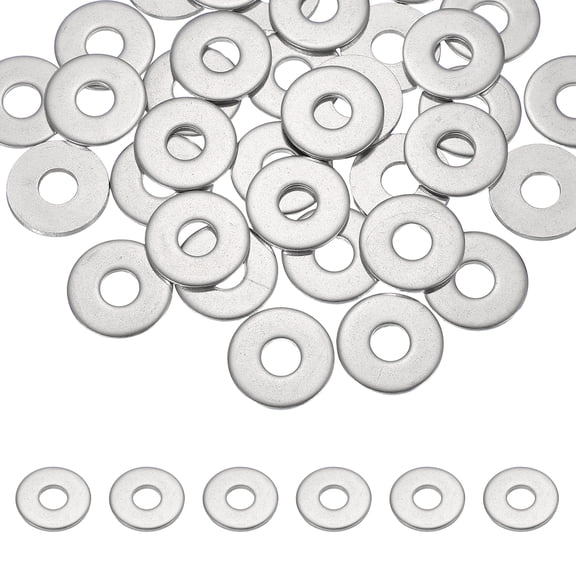 Uxcell M8 x 24mm Metal Screw Washers Set, 36Pcs 304 Stainless Steel Flat Washers