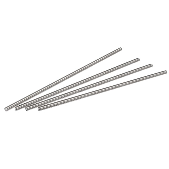 Uxcell M8 x 250mm 304 Stainless Steel Fully Threaded Rod Right Hand Threads 4 Pack