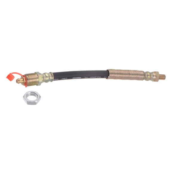 Uxcell M8x1 Thread 7.87" Length Flexible Extension Grease Hose with Fixing Hex Screw Nut for Grease Gun Lubrication