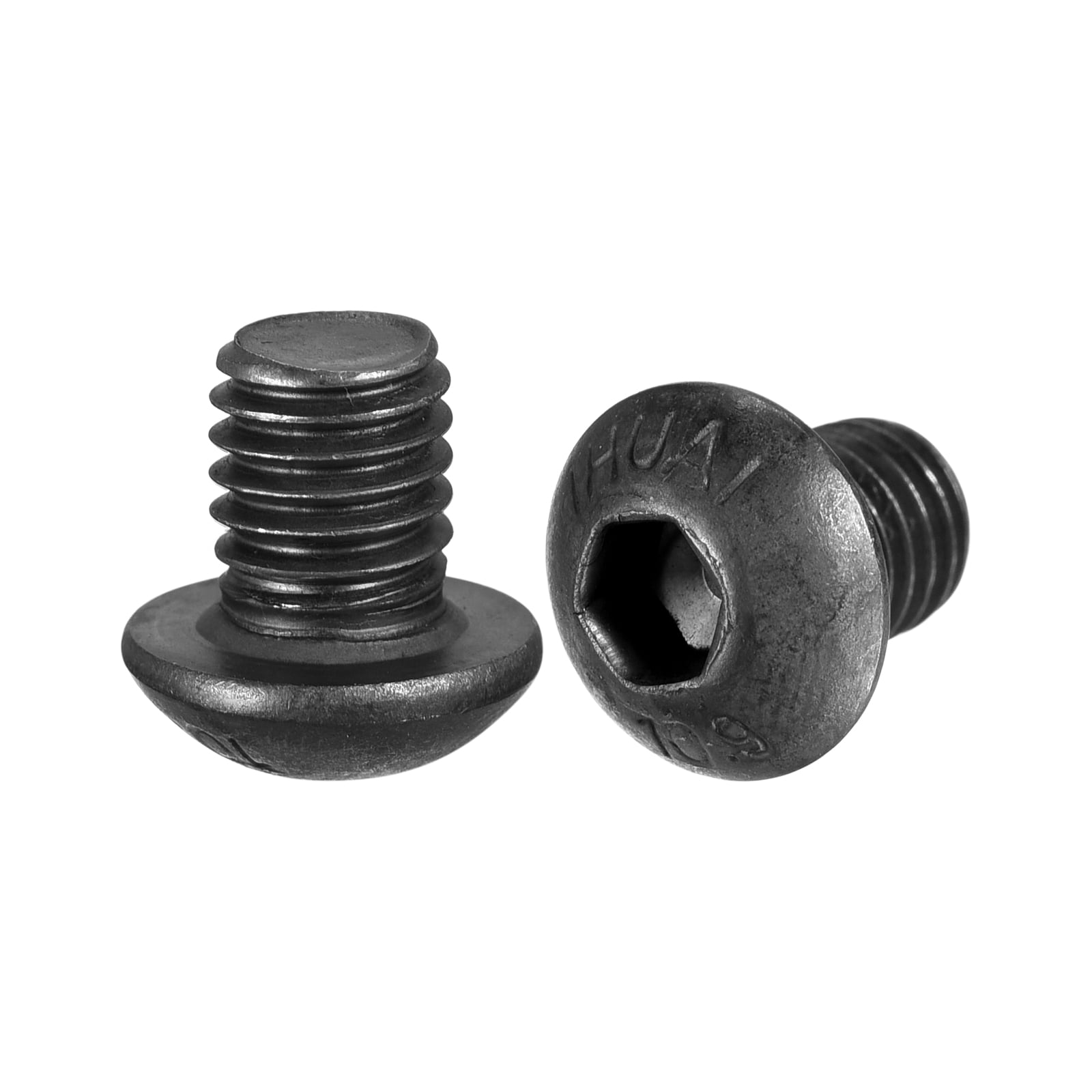 Uxcell 50pcs 3.5mm X 30mm Hex Head Self Tapping Screws - Carbon Steel, Black