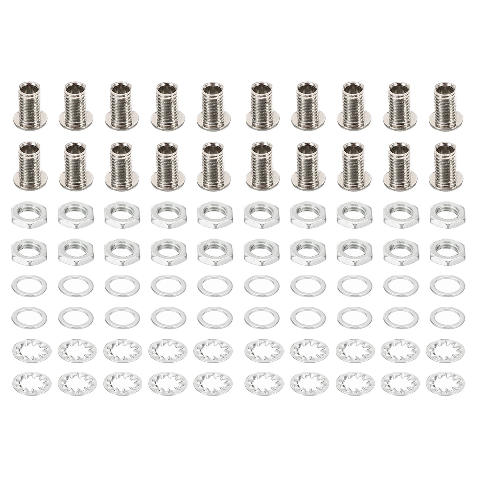 Uxcell M8x12mm Round Head Hollow Screw Bolts Through Hole