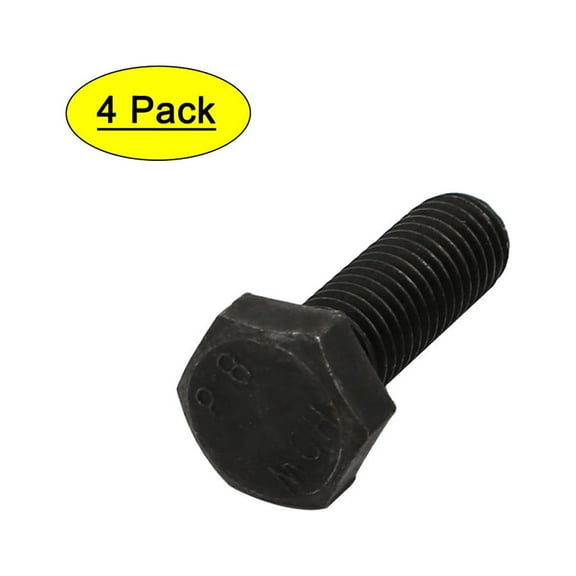 Uxcell M8x25mm Grade 8.8 Carbon Steel Full Threaded Left Hand Thread Hex Head Bolt (4-pack)