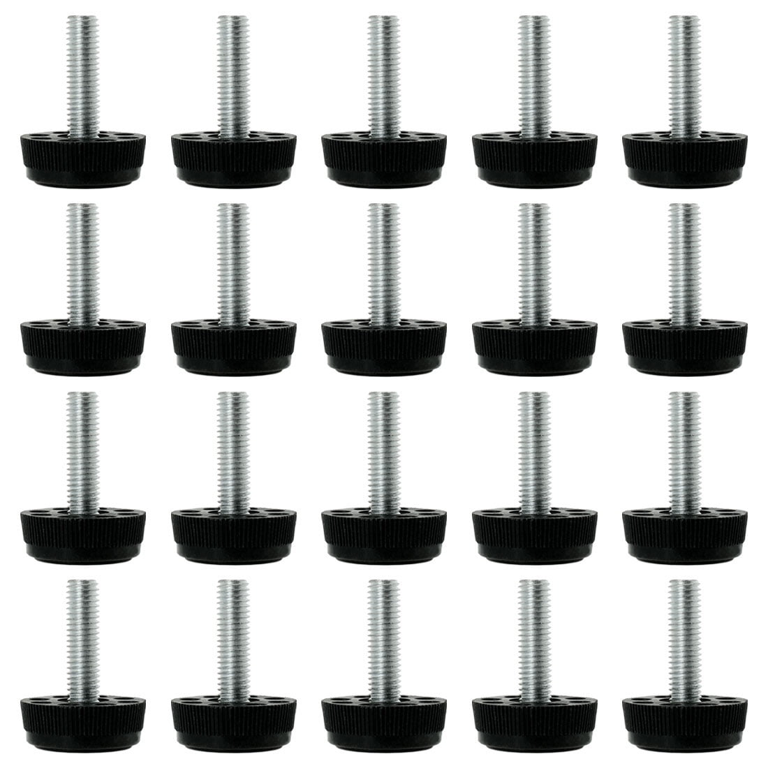 Uxcell Adjustable Furniture Leveling Feet - M8 X 28mm Thread, 30mm Base, Pack Of 12 For Tables, Chairs & Shelves - View #13