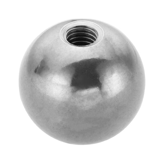 Uxcell M8x30mm Ball Nuts Knob, 1 Pcs Female Thread 304 Stainless Steel Round Blind Hole Screw Cap Cover, Silver