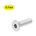 thumbnail image 1 of Uxcell M8x30mm Flat Head Machine Screws Inner Hex Screw 304 Stainless Steel Fasteners Bolts 10 Pack, 1 of 5