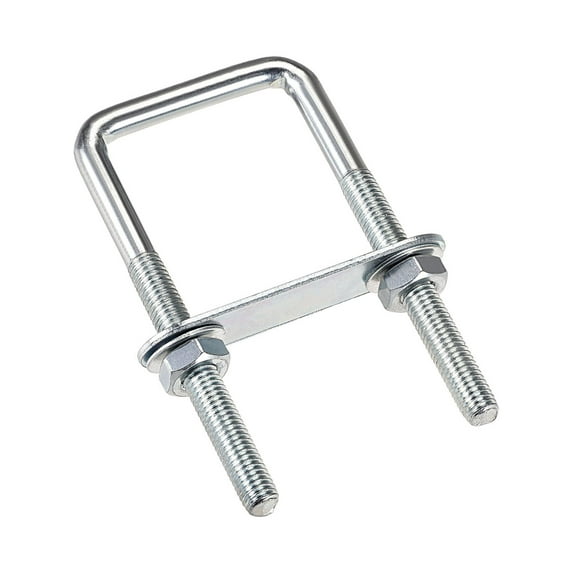 Uxcell M8x40mmx100mm Square U-Bolts Carbon Steel