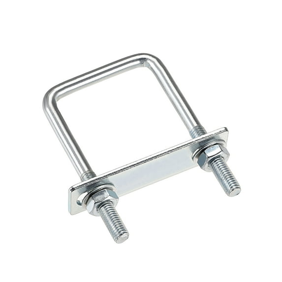 Uxcell M8x50mmx100mm Square U-Bolts Carbon Steel