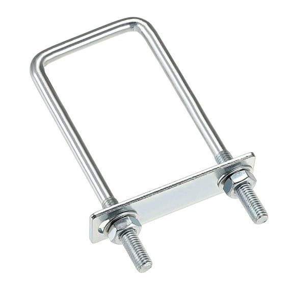 Uxcell M8x50mmx150mm Square U-Bolts Carbon Steel