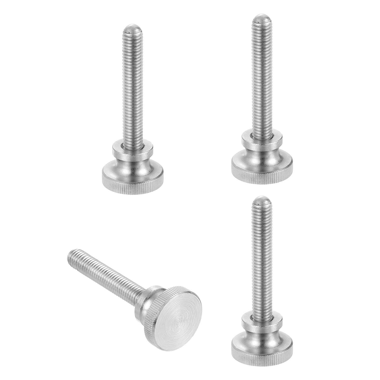Uxcell M8x60mm Knurled Thumb Screws, 304 Stainless Steel Diamond Head ...
