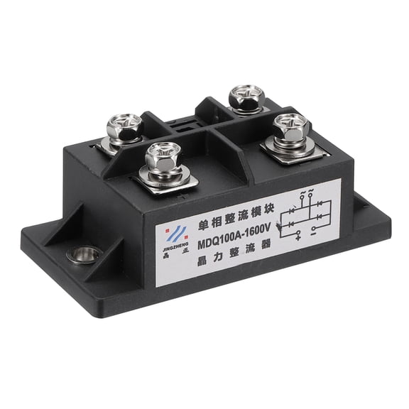 Uxcell MDQ100A Rectifier Diode, 1Pcs Exterior 100A 1600V Diodes, Black