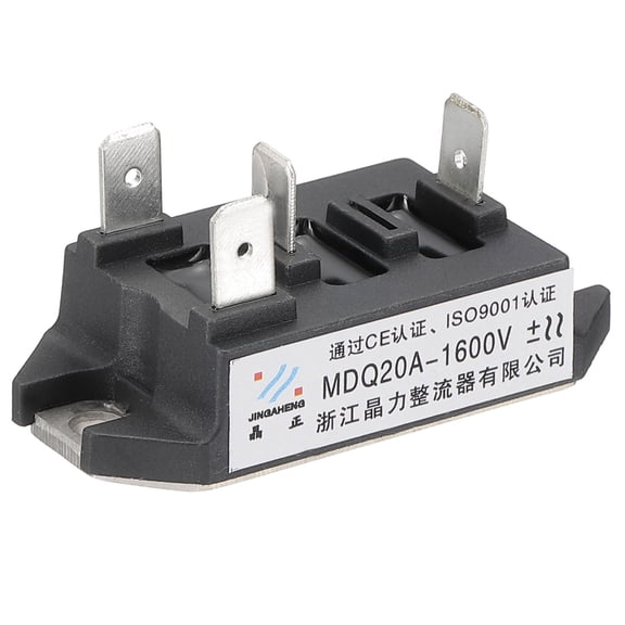 Uxcell MDQ20A Rectifier Diode, 1Pcs Bridge Rectifier 20A 1600V Diodes, Black