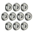 thumbnail image 1 of Uxcell MF126ZZ Flange Ball Bearing 6x12x4mm Double Metal Shielded (GCr15) Chrome Steel Bearings 10 pcs F626ZZ, 1 of 3