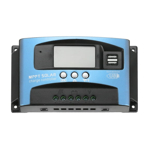 Uxcell MPPT Solar Charge Controller 60A Solar Panel Charger 12V/24V Auto Adaptation Intelligent Regulator with LCD