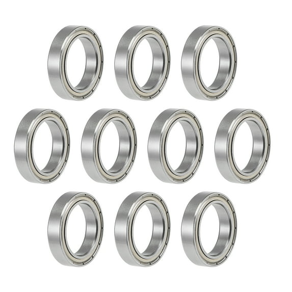 Uxcell MR1319ZZ Ball Bearings 13mmx19mmx4mm Double Shielded Chrome Steel P0 10pcs