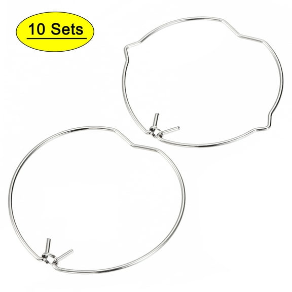 Uxcell MR16 Lamp Retaining Spring Clip Ring 2 Shapes Steel Bulb Holder 20 Pack