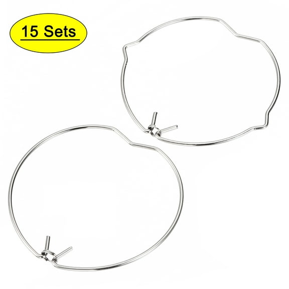 Uxcell MR16 Lamp Retaining Spring Clip Ring 2 Shapes Steel Bulb Holder 30 Pack