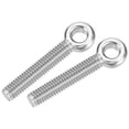 thumbnail image 1 of Uxcell Machine Shoulder Lift Eye Bolt (M6x35) 20Pcs, 304 Stainless Steel 18-23 Silver Fisheye Bolt, Rigging for Pipeline Gate Valves, Construction Steel Pipes & Home Renovation, 1 of 7