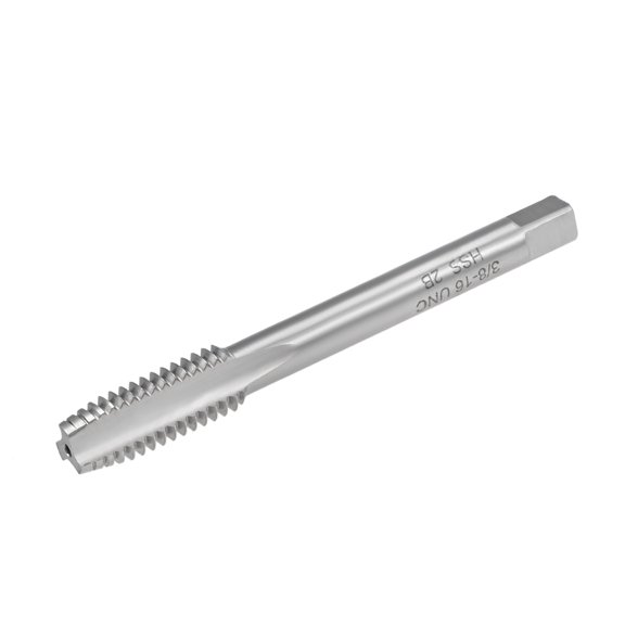 Uxcell Machine Tap 3/8-16 UNC Thread Pitch 2B Class 3 Flute High Speed Steel