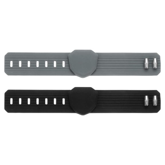 Uxcell Magnetic Cigarette Holder for Golf Cart, Adjustable Silicone Cigarette Band Clip Accessories Fit 38-60 Rings & 2Pcs & Black/Gray-Fitting For(Golf Carts/Fishing Rods/Boats/Gifts)