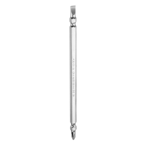 Uxcell Magnetic Double Ended Screwdriver Bit 5mm PH2 6"/150mm 1/4" Shank Phillips Cross Slotted Flat Screw Driver Bit