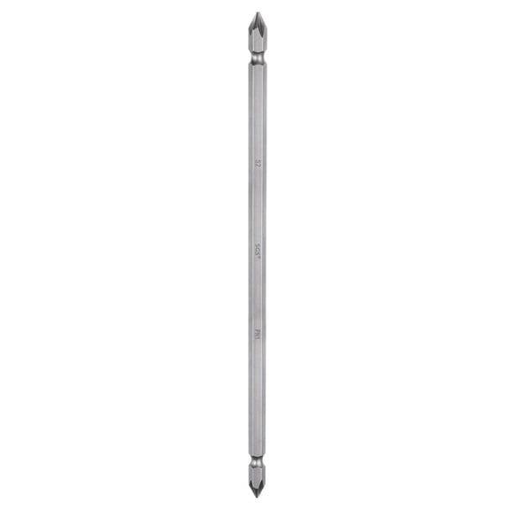 Uxcell Magnetic Double Ended Screwdriver Bit 6.35mm PH1 7.87" Length 1/4" Hex Shank S2 Steel Two Sided Phillips Cross Screw Driver Bit