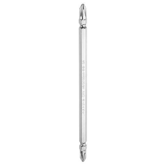 Uxcell Magnetic Double Ended Screwdriver Bit 6mm PH2/SL6 6"/150mm 1/4" Shank Phillips Cross Screw Driver Bit