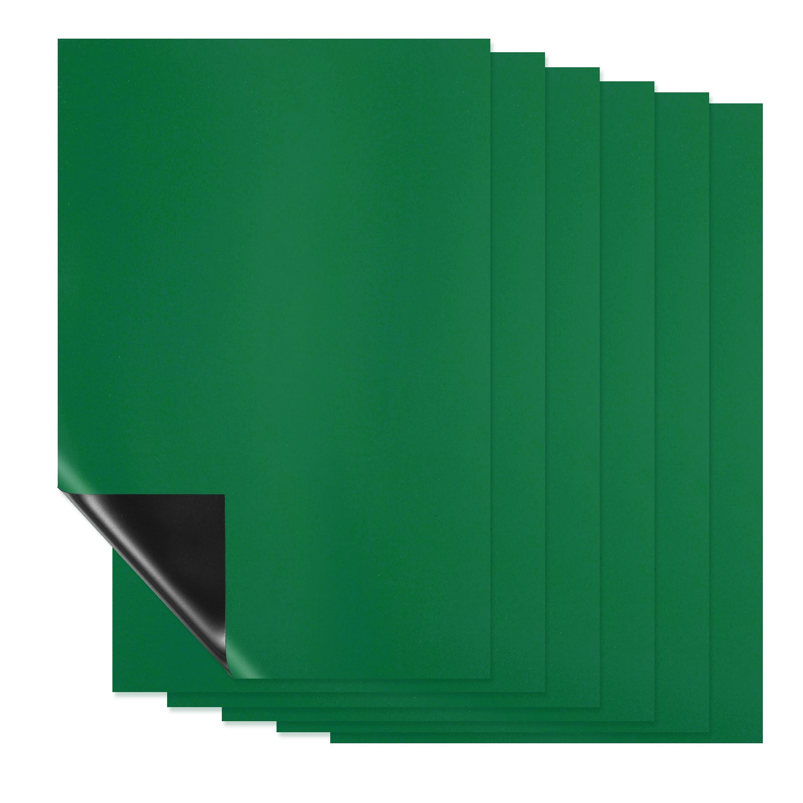 Uxcell Magnetic Dry Erase Board Sheet for Fridge, 6 Pcs 12 x 8 Inch Erasable Refrigerator Whiteboard for Kitchen for Home Kitchen Organizer Planner Office Storage, Green (0.6mm)